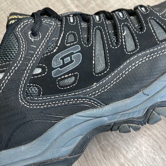 SKECHERS Black After Burn Memory Fit Men’s Shoe Size 11.5 - Picture 7 of 10